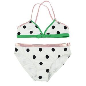 THE MARC JACOBS Girls White Black POLKA DOT Bikini Swimsuit 10 NWT